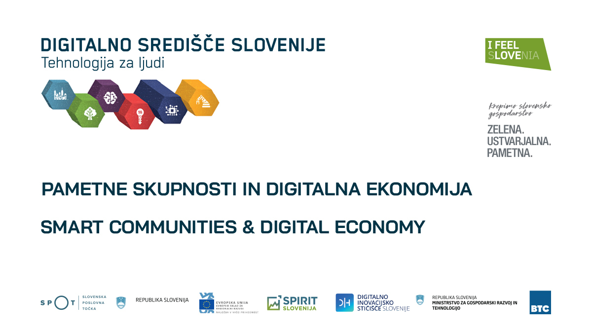 Banner Pametne skupnosti in digitalna ekonomija