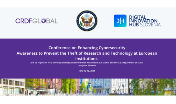 Konferenca o izboljšanju ozaveščenosti o kibernetski varnosti za preprečevanje kraje raziskav in tehnologije v evropskih institucijah